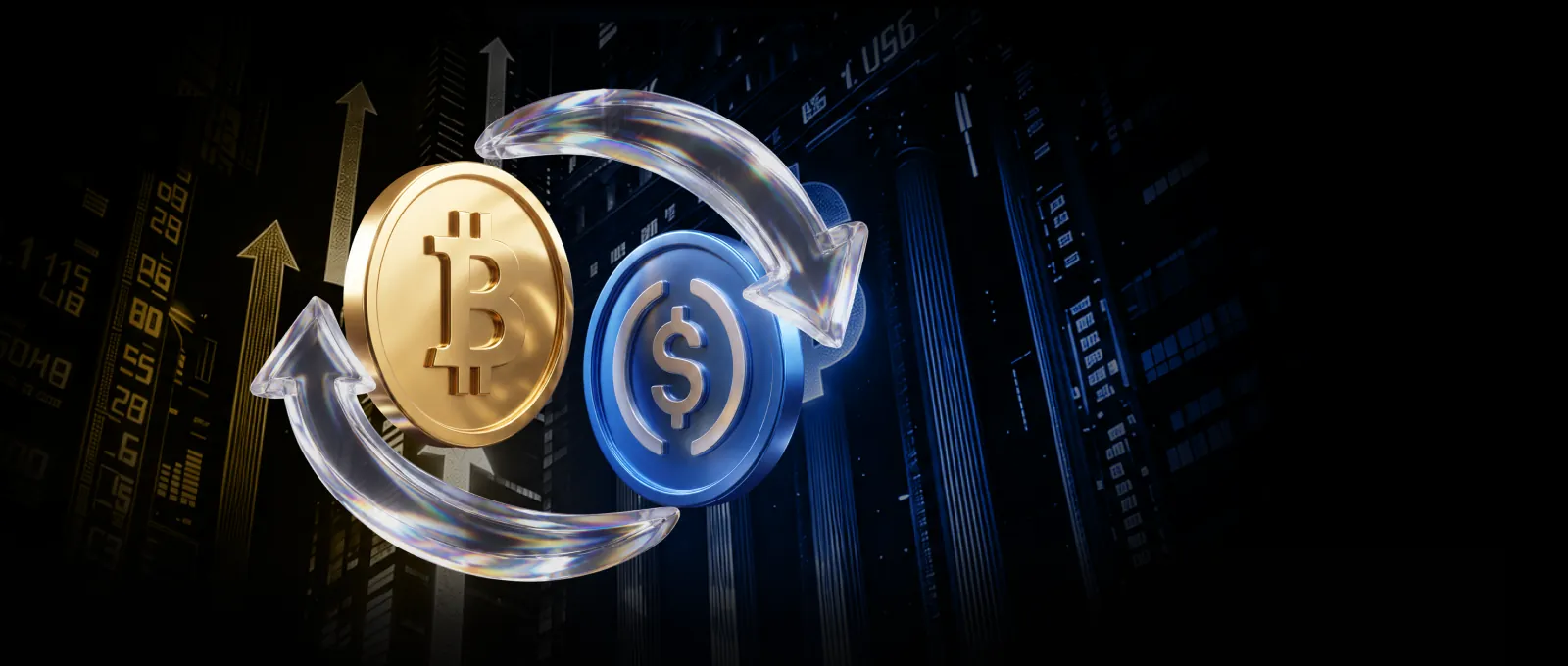Trade BTC & USDC, earn BTC